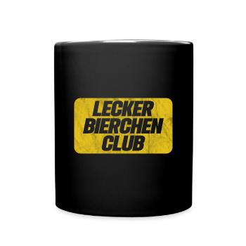 Lecker Bierchen Club - Mallorca Malle Urlaub Party - Tasse einfarbig - Schwarz - Vorne