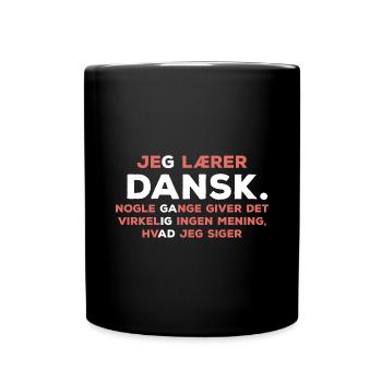 Learn Danish - Full Colour Mug - black - Front