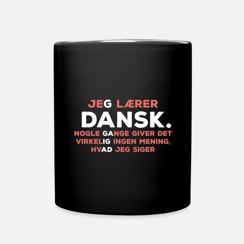 Apprendre le danois - Mug uni - noir