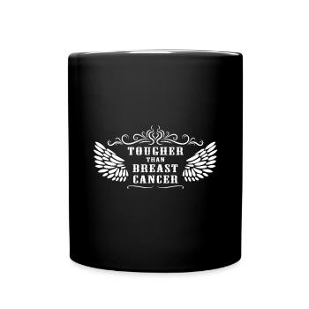 Brustkrebs - Tasse einfarbig - Schwarz - Vorne