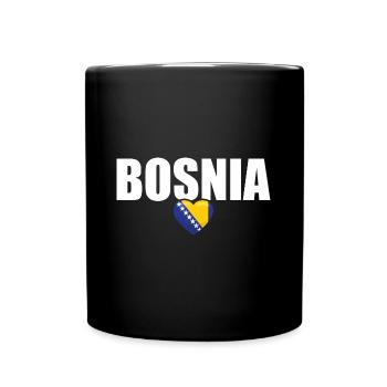 Bosnien Herzegowina Stolz Balkan Bosnische Flagge - Tasse einfarbig - Schwarz - Vorne