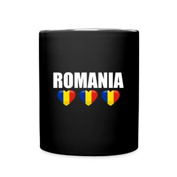 Romania Flag Romanian Romania Romania - Full Colour Mug - black - Front