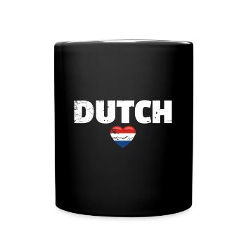 Dutch Netherlands Dutch flag Netherlands - Full Colour Mug - black - Front