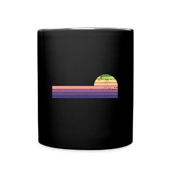 Rétro Horizontal Vintage Sunset - Mug uni - noir - Devant