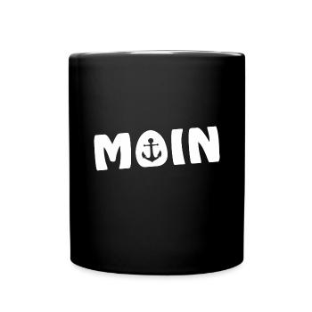Moin avec l’ancre Sylt Nordsee Hamburg Bremen Insel - Mug uni - noir - Devant