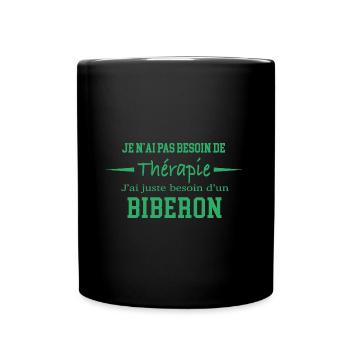Idée cadeau drôle bébé - Mug uni - noir - Devant