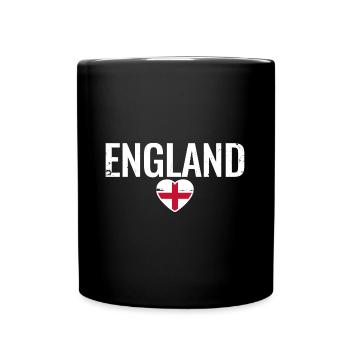 England English Flag English - Full Colour Mug - black - Front