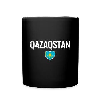 Kazakhstan Drapeau kazakh Kazakhstan - Mug uni - noir - Devant