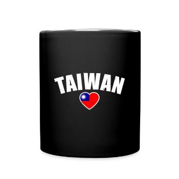Taiwan Taiwanese Flag Taiwanese - Full Colour Mug - black - Front