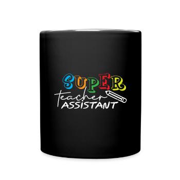 Teacher elementary school teacher school teacher training - Full Colour Mug - black - Front