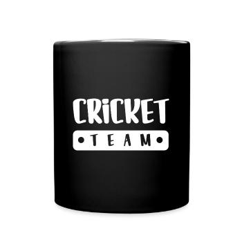 Cricket Team - Tasse einfarbig - Schwarz - Vorne