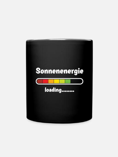 Solaranlage - Tasse einfarbig - Schwarz