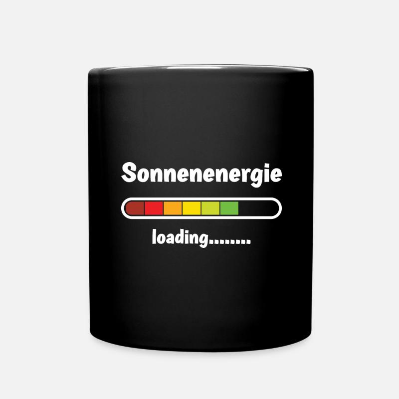 Solaranlage - Tasse einfarbig - Schwarz