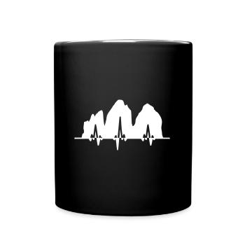 Drei Zinnen Passion - Tasse einfarbig - Schwarz - Vorne
