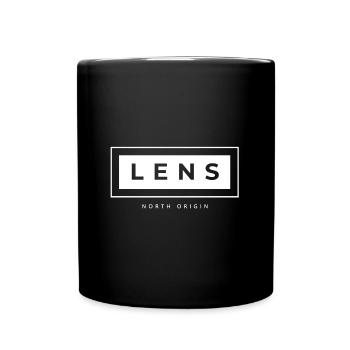 LENS minimaliste - Mug uni - noir - Devant