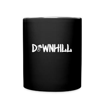 Downhill - Tasse einfarbig - Schwarz - Vorne