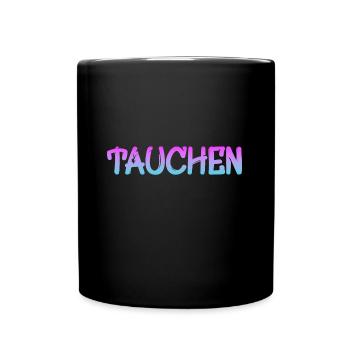 Tauchen Scuba Diver - Tasse einfarbig - Schwarz - Vorne