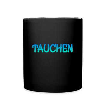 Tauchen - Tasse einfarbig - Schwarz - Vorne