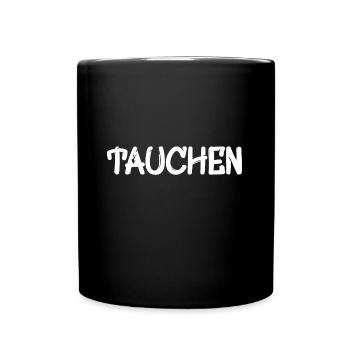 Tauchen - Tasse einfarbig - Schwarz - Vorne