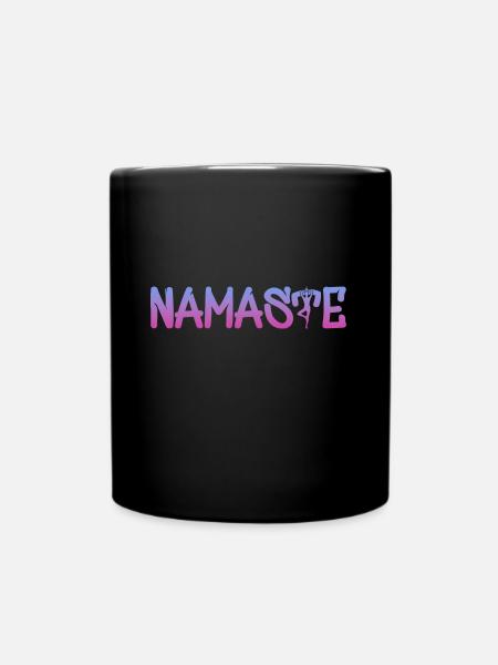 Namaste - Tasse einfarbig - Schwarz