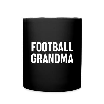 Football Grandma - Full Colour Mug - black - Front