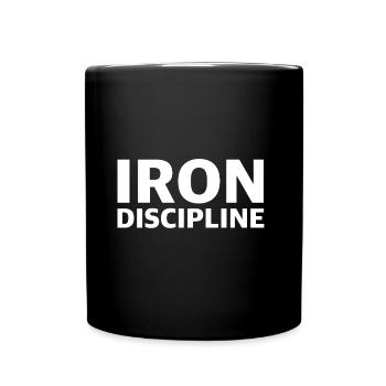 Discipline de fer | Fitness, Entraînement, Protéines - Mug uni - noir - Devant