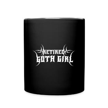 Retired Goth Girl! Gothic Emo Girl - Full Colour Mug - black - Front