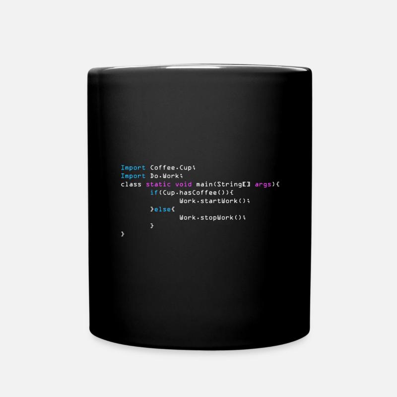 C++ Programmierer - Tasse einfarbig - Schwarz