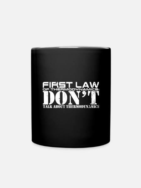 Thermodynamics law - Full Colour Mug - black