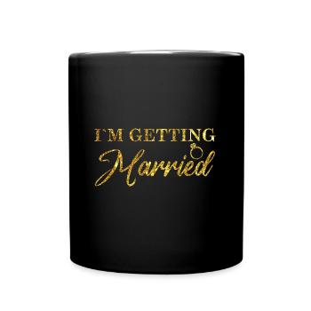 Mariée JGA - Je me marie - Mug uni - noir - Devant