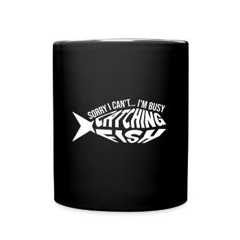 Amoureux de la nature Pêche à la mouche Pêcheur - Mug uni - noir - Devant