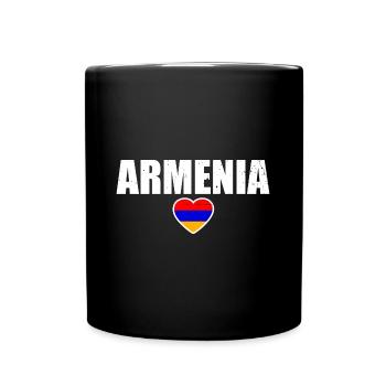 Armenia Armenia Armenian Flag Proud Armenian - Full Colour Mug - black - Front
