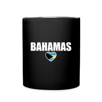 Bahamas Flag Bahamian Bahaman - Full Colour Mug - black - Front