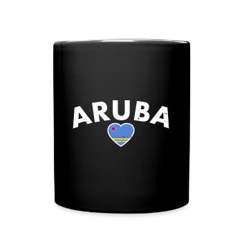 Aruba Aruban Flag Proud Aruban - Full Colour Mug - black - Front