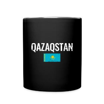 Kazakhstan Drapeau kazakh Kazakhstan - Mug uni - noir - Devant