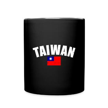 Taiwan Taiwanese Flag Taiwanese - Full Colour Mug - black - Front