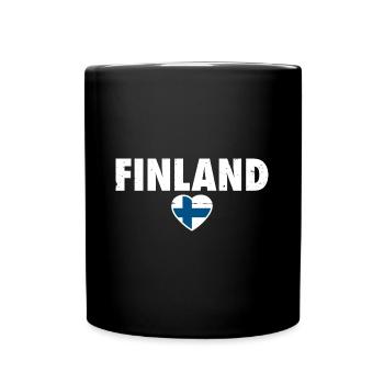 Finland Finland Finnish flag Finn - Full Colour Mug - black - Front