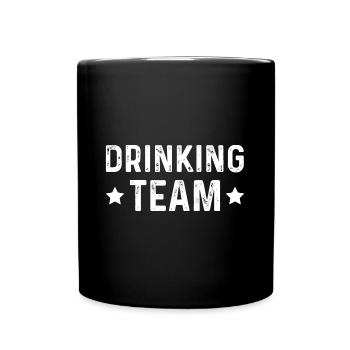 Drinking Team - Full Colour Mug - black - Front