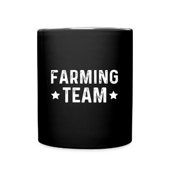 Farming Team - Tasse einfarbig - Schwarz - Vorne