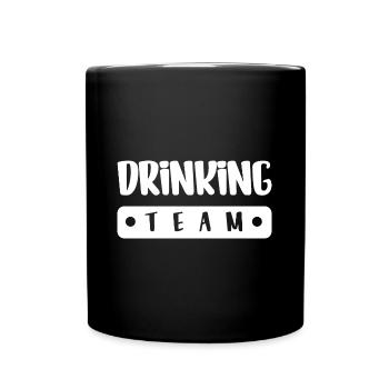 Drinking Team - Full Colour Mug - black - Front