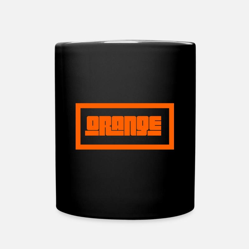 Orange - Full Colour Mug - black
