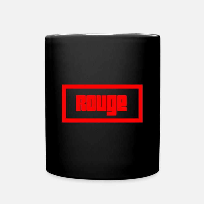 Red - Full Colour Mug - black