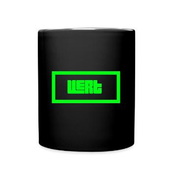 Vert - Mug uni - noir - Devant