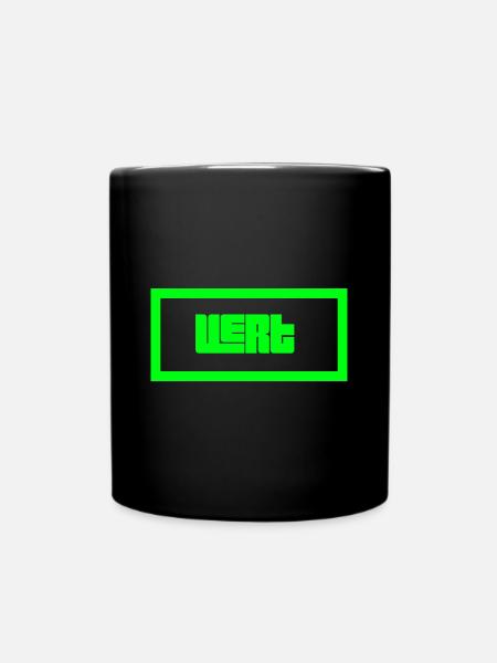 Grün - Tasse einfarbig - Schwarz