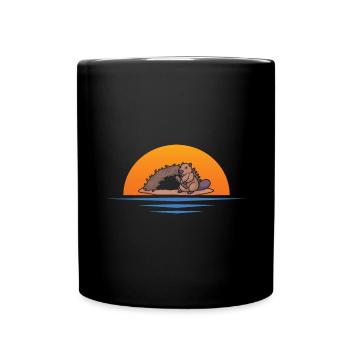 Beaver Nutria - Full Colour Mug - black - Front