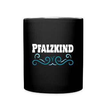 Pfalzkinder Pfalz Pfälzer Rheinland-Pfalz Weinfest - Tasse einfarbig - Schwarz - Vorne
