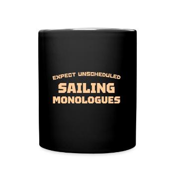 ATTENDEZ-VOUS À DES MONOLOGUES DE VOILE IMPRÉVUS - Mug uni - noir - Devant