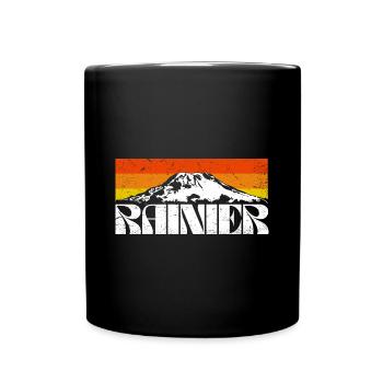 Mount Rainier Nationla Park Washington Berge - Tasse einfarbig - Schwarz - Vorne