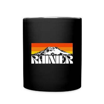 Mount Rainier Nationla Park Washington Berge - Tasse einfarbig - Schwarz - Vorne