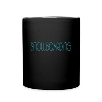 snowboarding snowboard boarden - Tasse einfarbig - Schwarz - Vorne